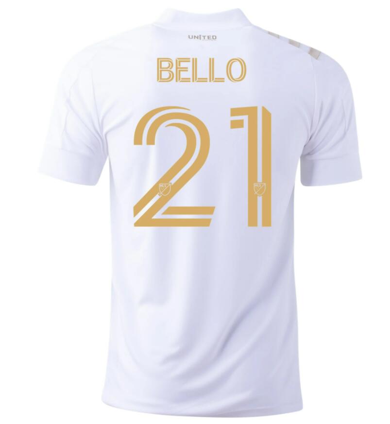 2021/22 Atlanta United Away Kit Soccer Jersey GEORGE BELLO #21